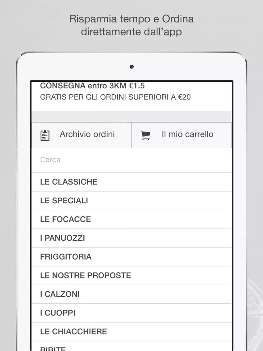 Tangkapan skrin Pizza da Matti iPad 