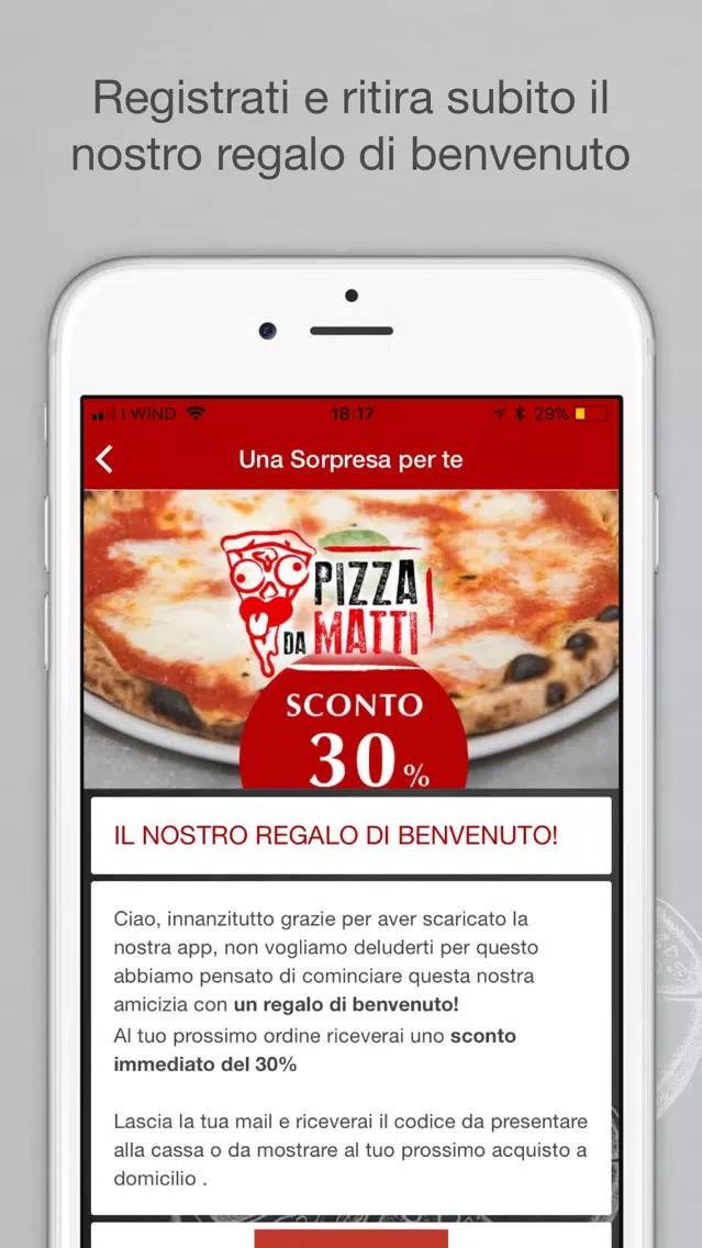 Tangkapan skrin Pizza da Matti