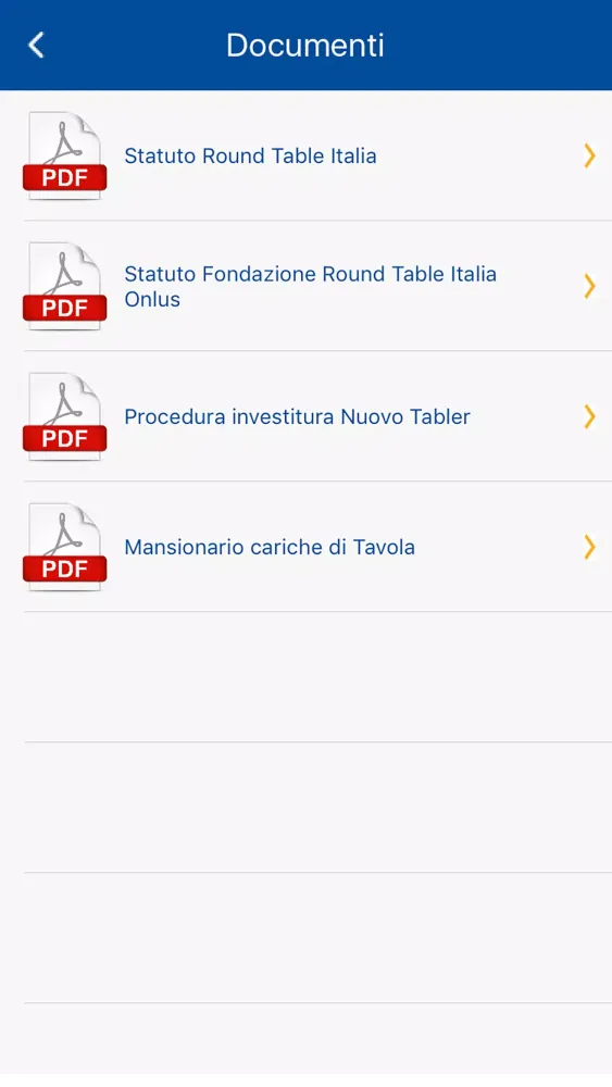 Screenshot di Round Table Italia