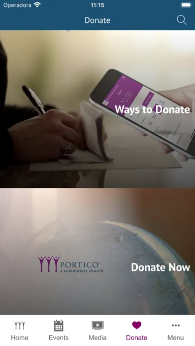 ภาพหน้าจอของ PORTICO Church