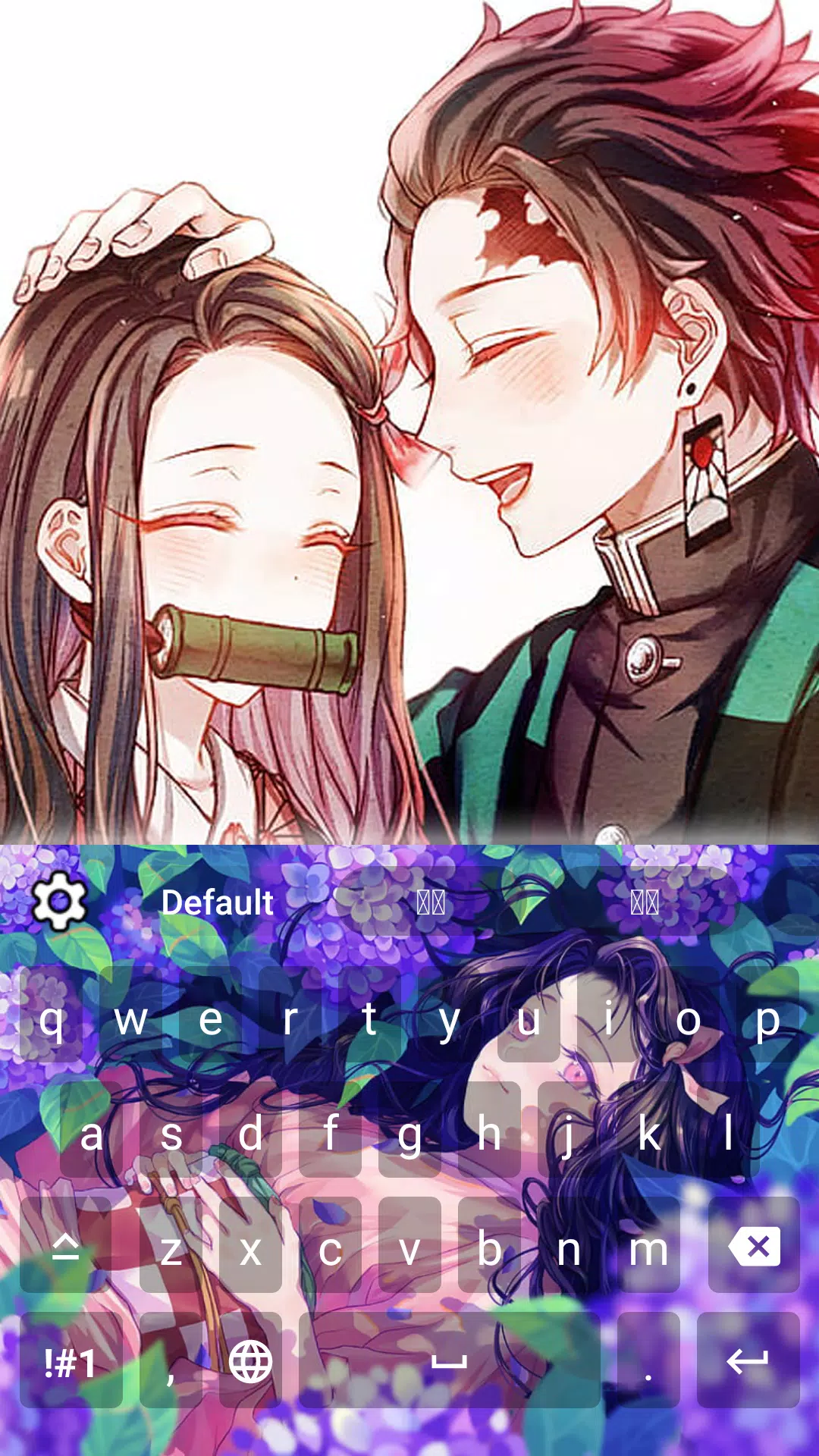 Nezuko Keyboard Theme Screenshots