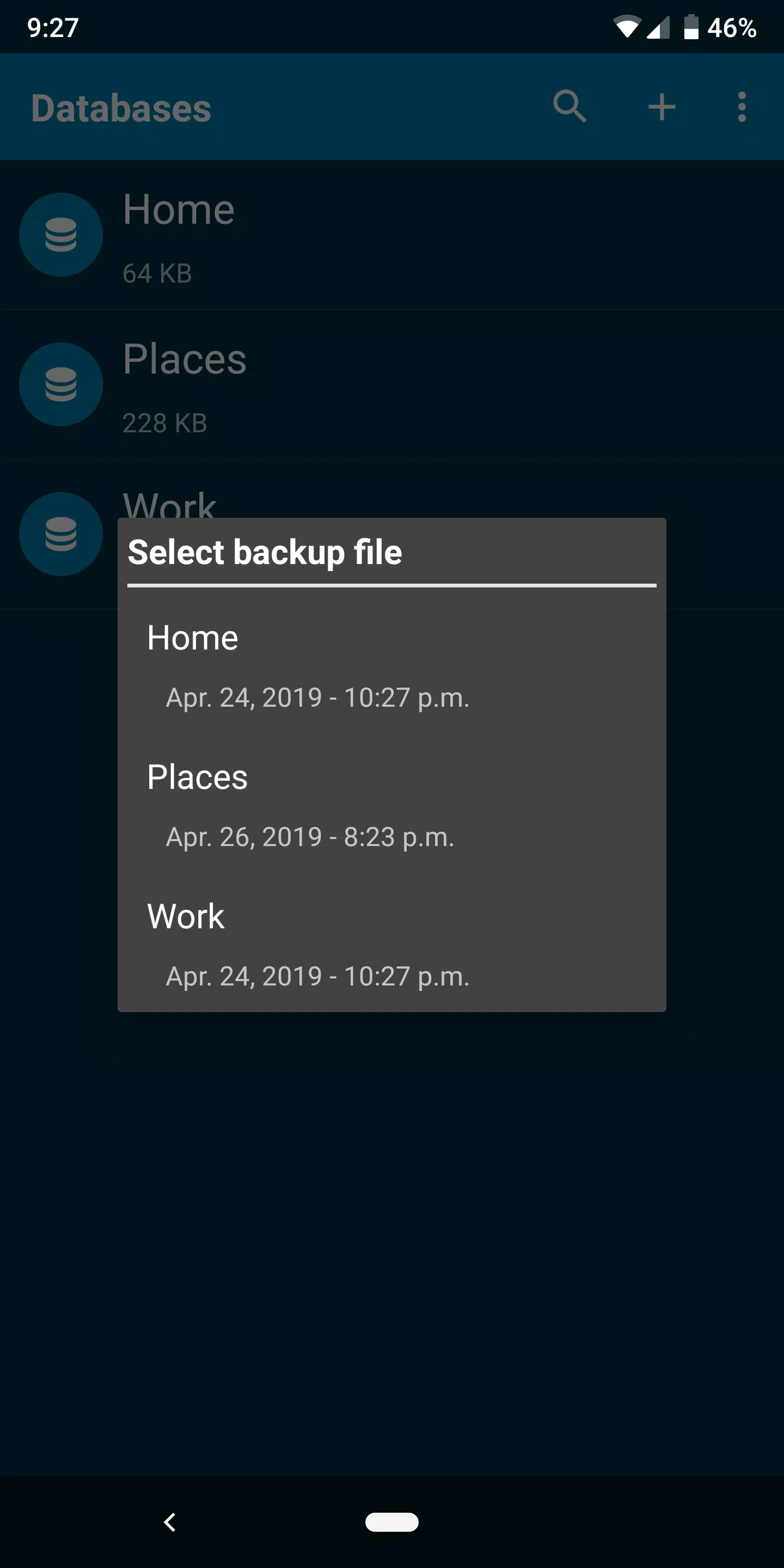 PortoDB Database Screenshots