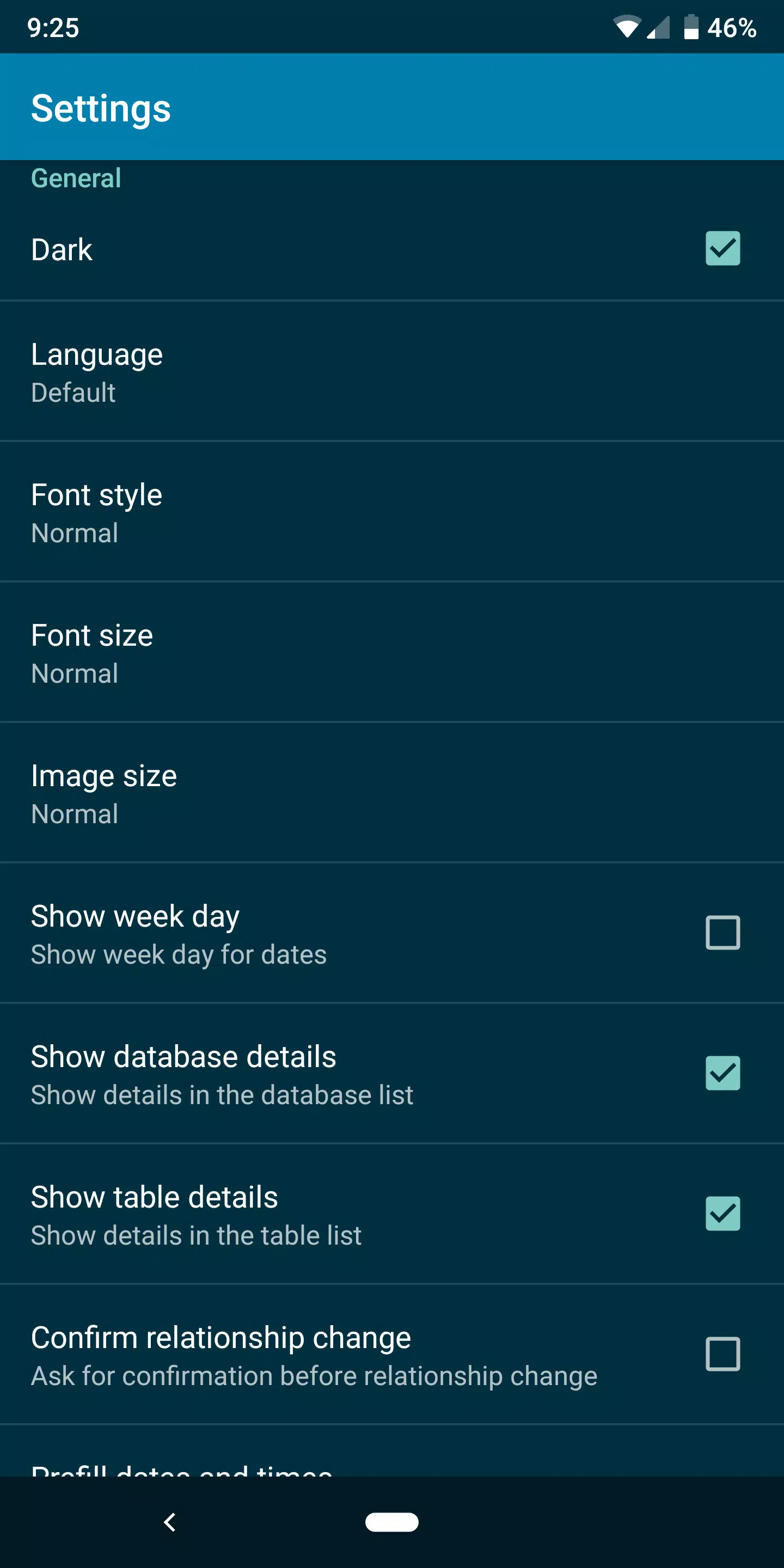 PortoDB Database Screenshots