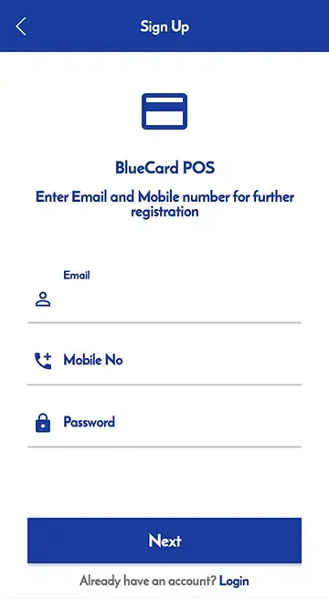 BlueCard POS应用截图