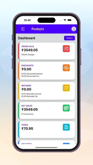 Capturas de pantalla de PosBytz Merchant