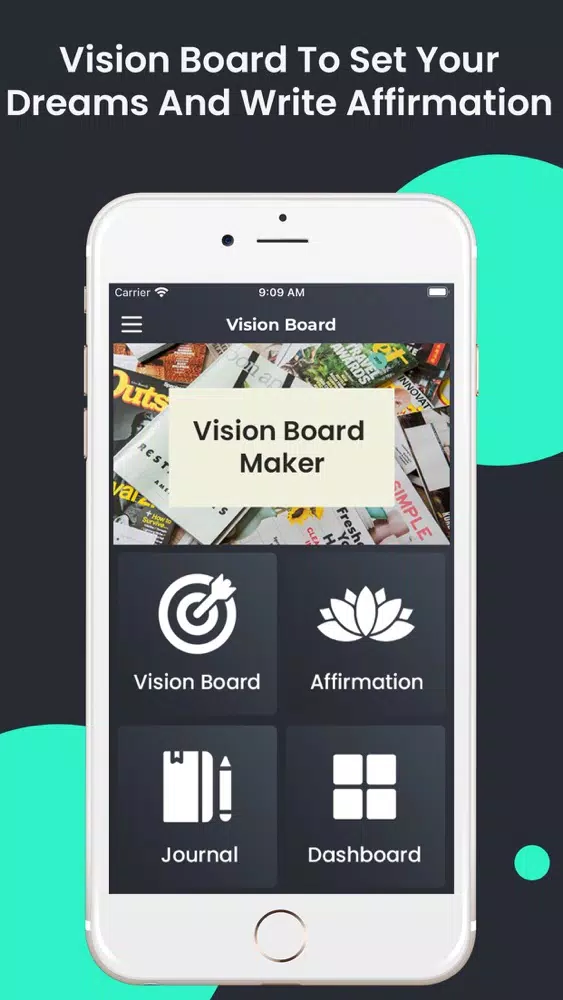 Vision Board Maker Affirmation Screenshots