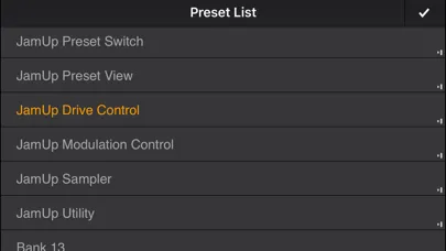 Captures d'écran de BT Bluetooth MIDI Pedal Editor