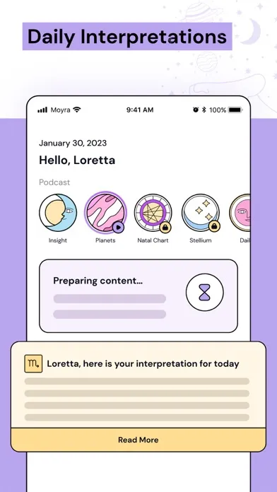 Скриншоты Moyra: Astrology Guide for You