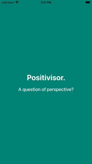 Capturas de tela do Positivisor