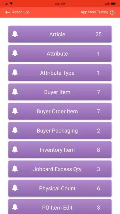 Capturas de tela do POSOrbis ERP Approval App
