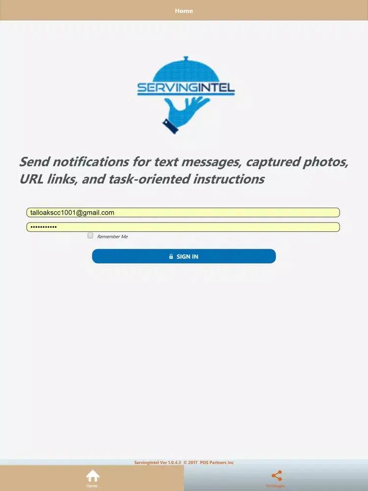 Capturas de pantalla de ServingIntel iPad 