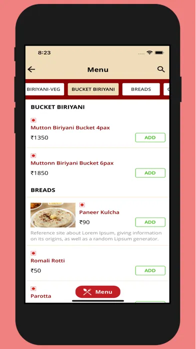 Copper Kitchen Ordering App应用截图