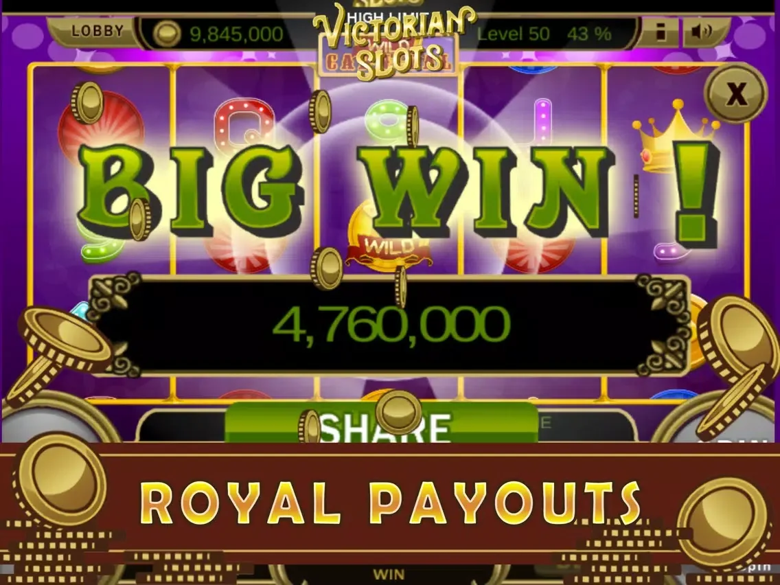 Ảnh chụp màn hình của Free Victorian Slots iPad 