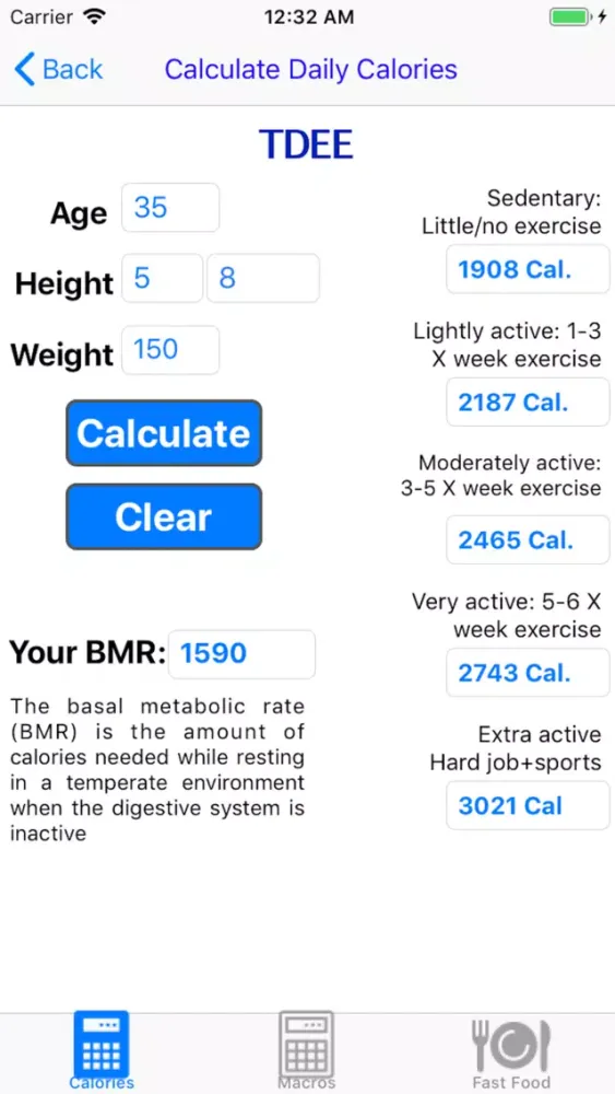 Tangkapan layar Keto Macros App
