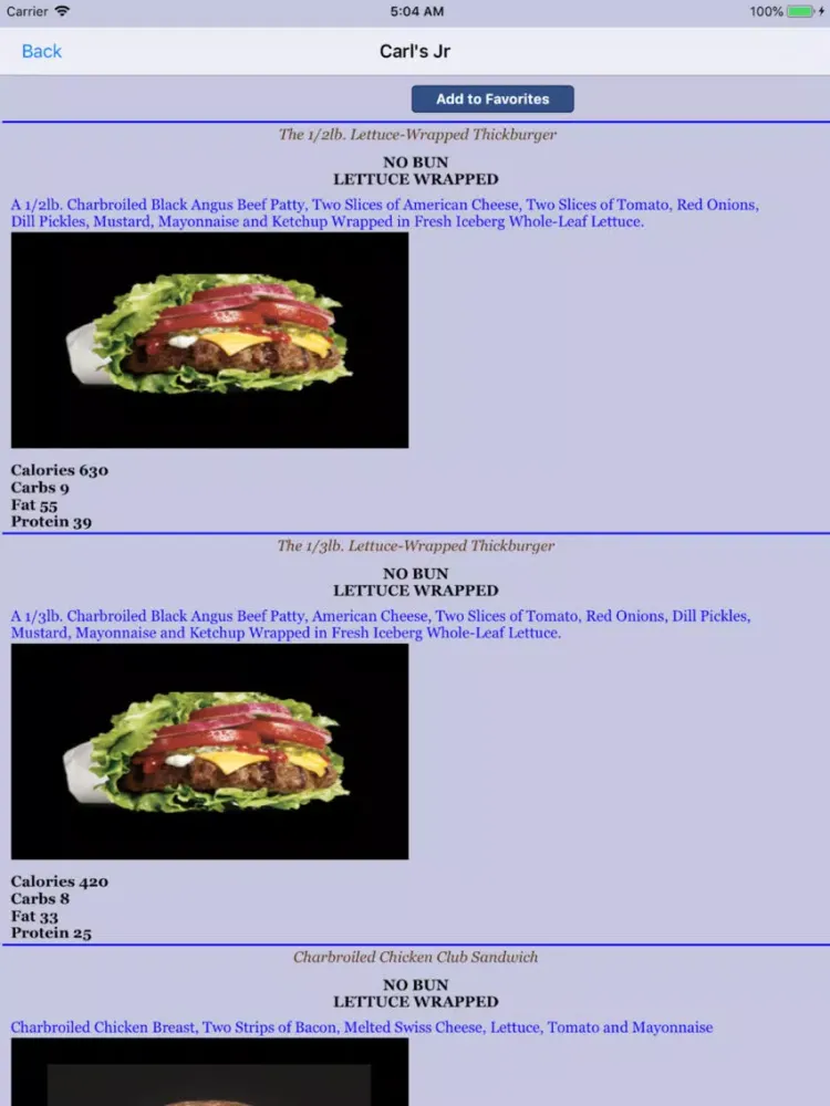 صور Keto Diet : Fast Food App iPad 