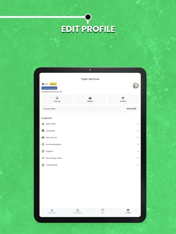 Postay Partner - work and earn iPad  Screenshots