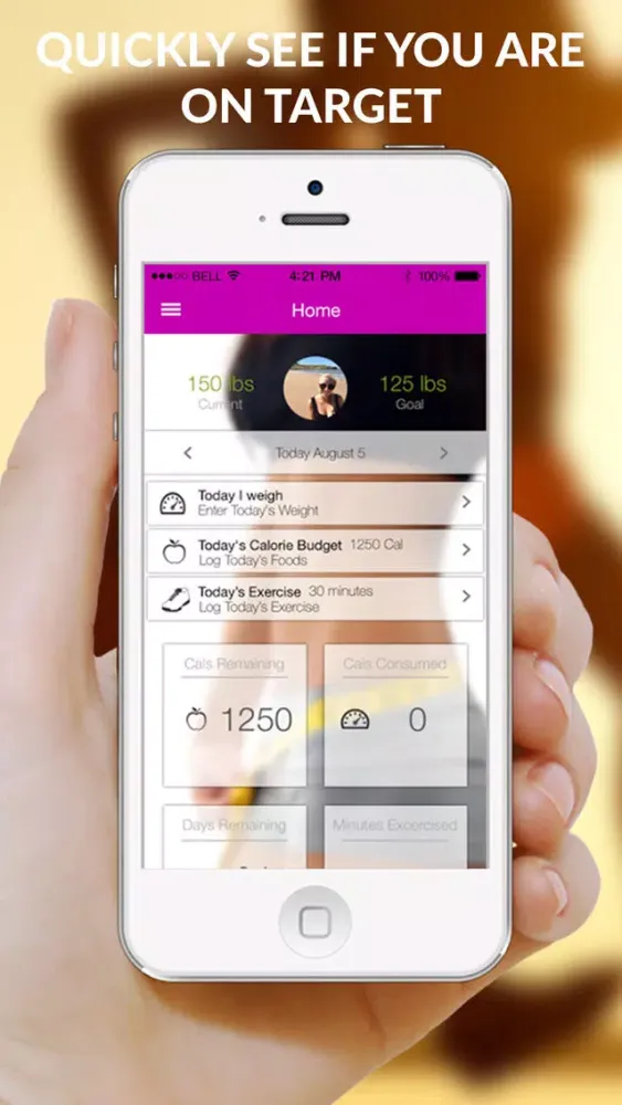 Ảnh chụp màn hình của Post Baby Weight Loss Challenge Lite - Calorie Tracker With Food Diary and Workout Exercise Plans