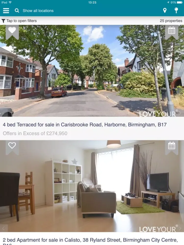 Capturas de tela do Love Your Postcode iPad 