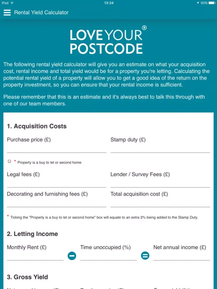 Capturas de tela do Love Your Postcode iPad 