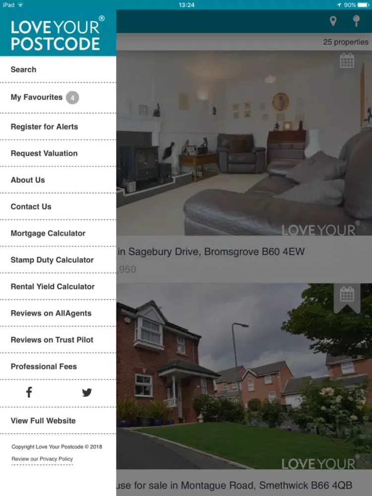 Capturas de tela do Love Your Postcode iPad 