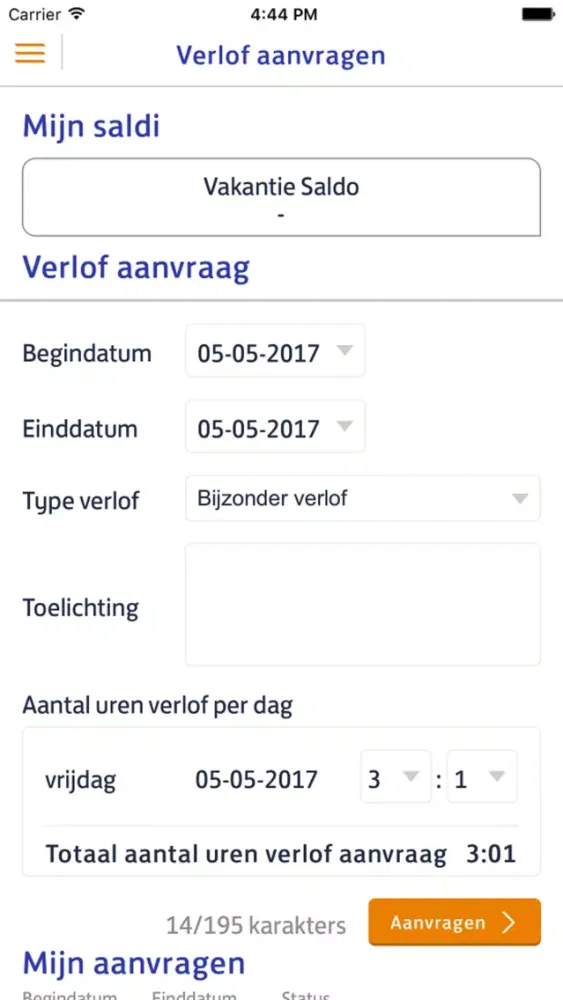 Capturas de pantalla de Mijn werk