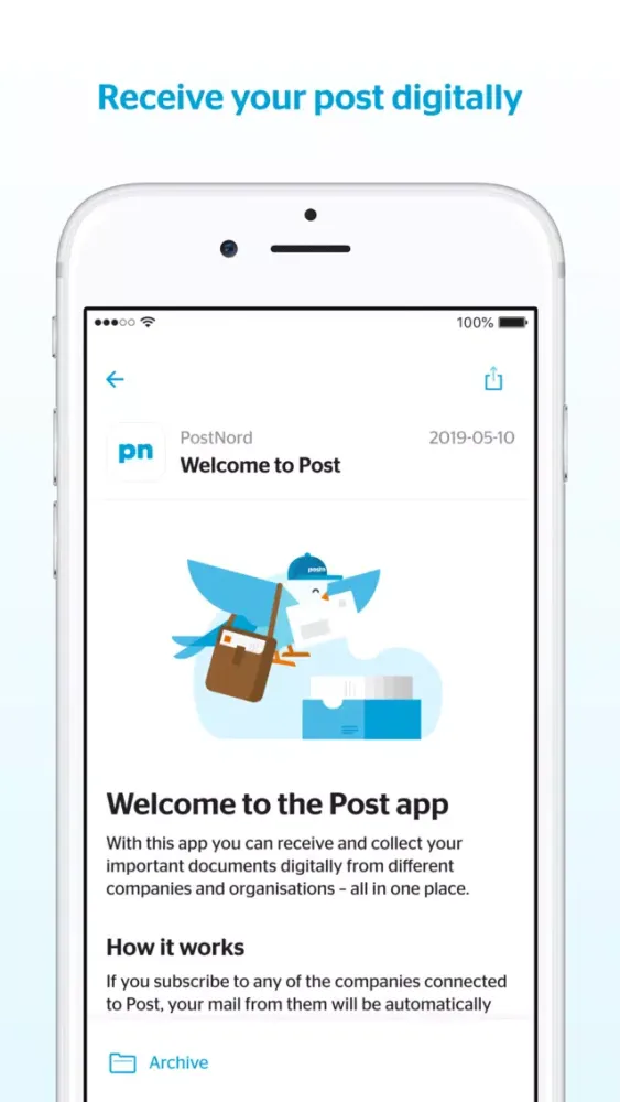 PostNord Post Screenshots