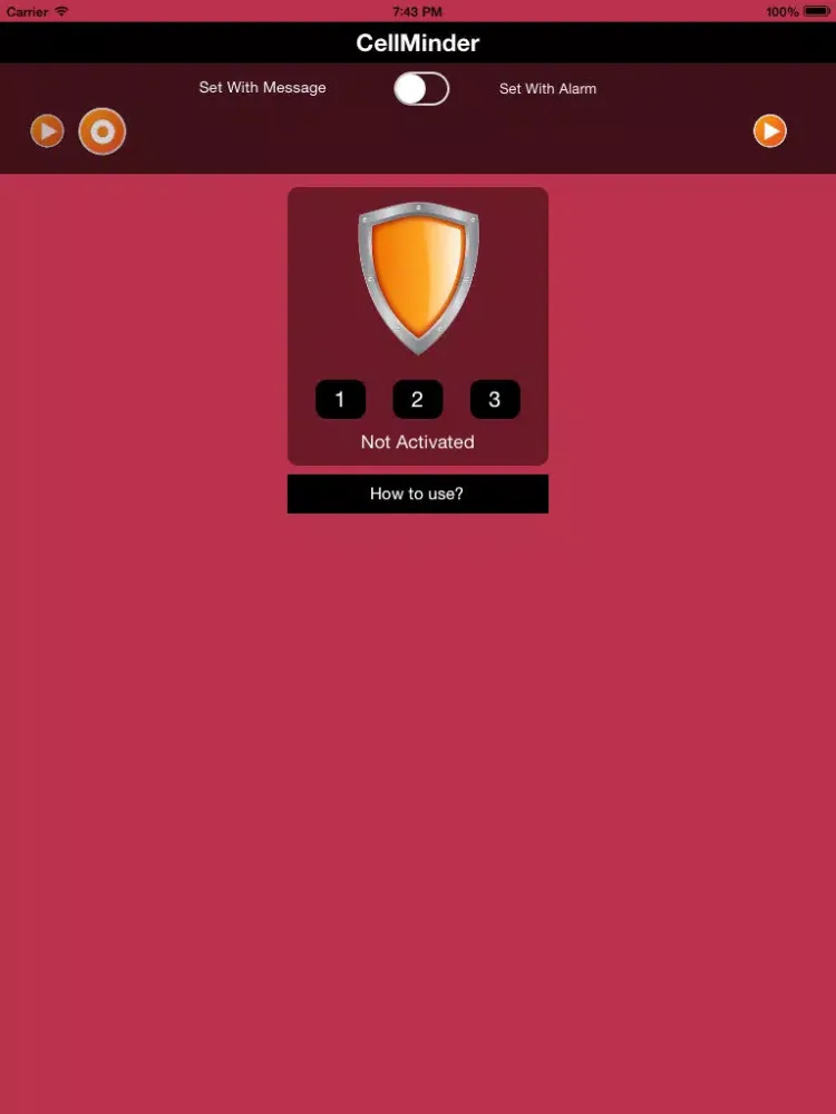 CellMinder iPad  スクリーンショット