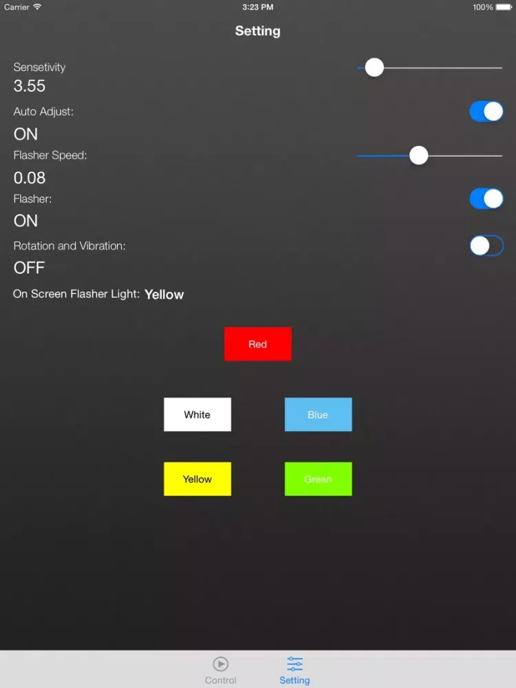 Tangkapan layar Disco Lightning Pro iPad 