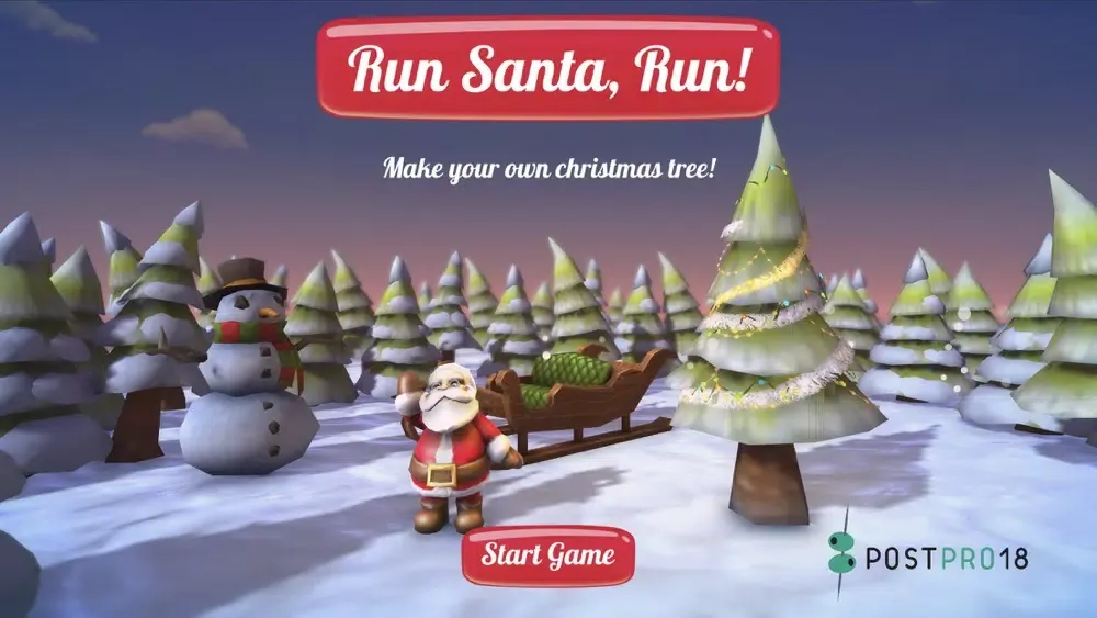 PostPro18 Run Santa, Run! スクリーンショット