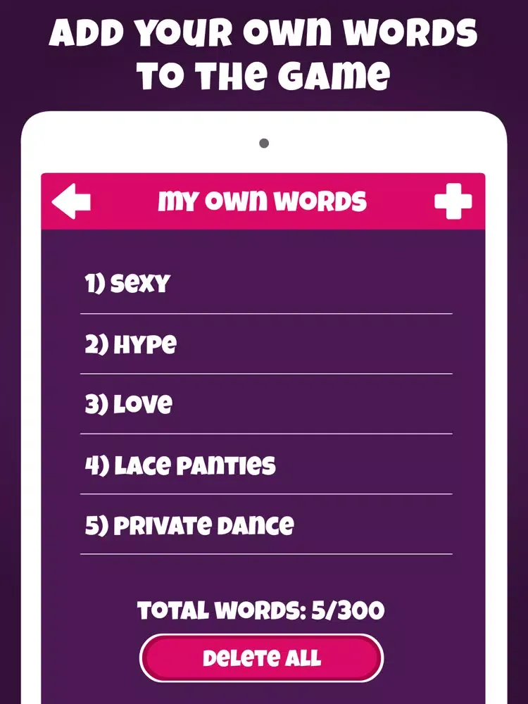 Screenshot di Adult Charades Dirty for games iPad 