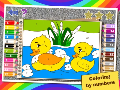صور Colorful math «Animals» — Fun Coloring mathematics game for kids to training multiplication table, mental addition, subtraction and division skills! iPad 