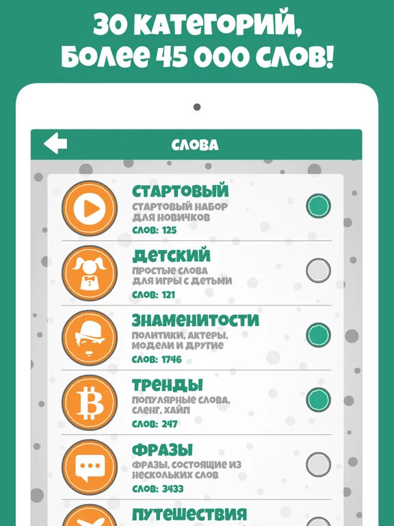 Крокодил слова - игра Крокадил iPad 應用截圖