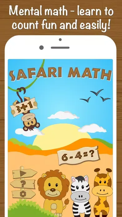 Ảnh chụp màn hình của Safari Math Free - Addition and Subtraction game for kids