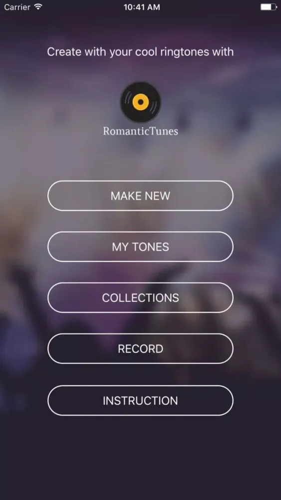 Ảnh chụp màn hình của Romantic Ringtone Vast Collection and Maker&Cutter