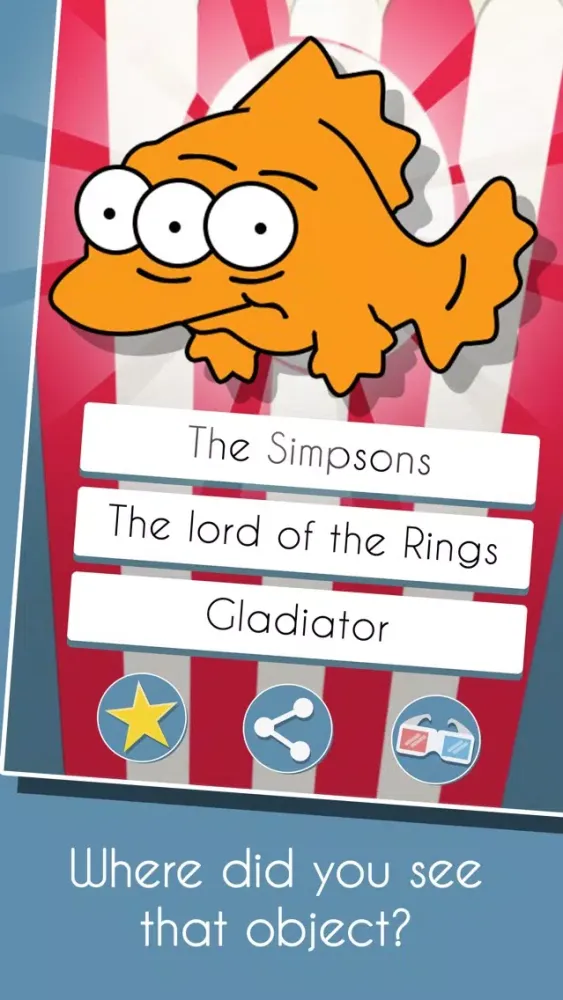 Capturas de tela do Popcorn Quiz - Movie Trivia