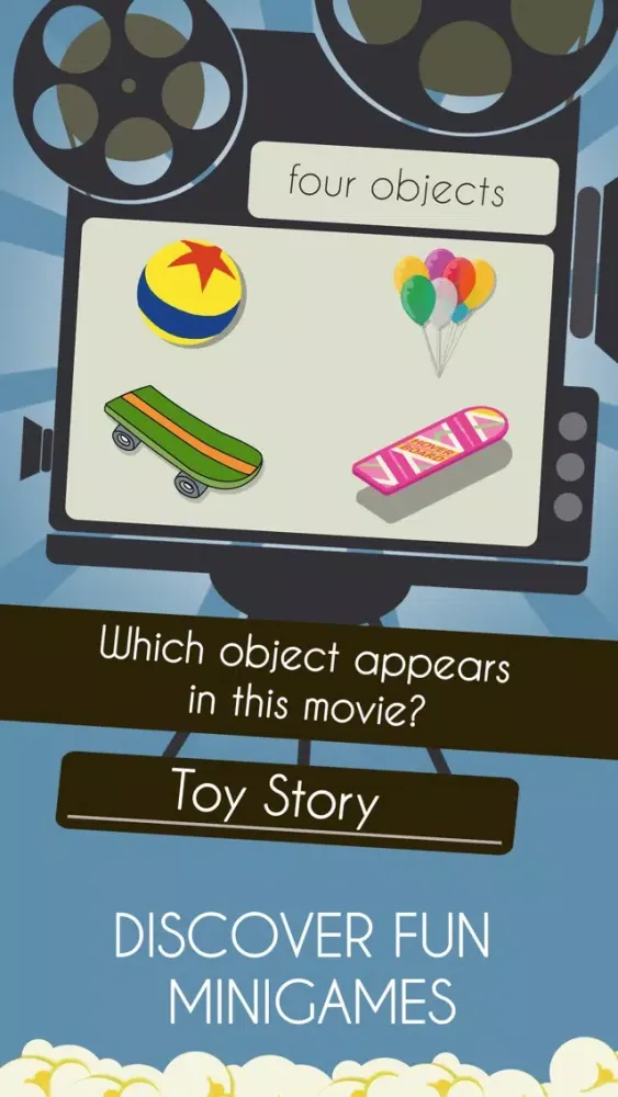 Capturas de tela do Popcorn Quiz - Movie Trivia