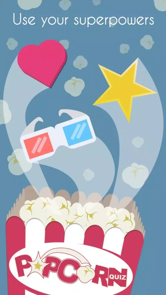 Capturas de tela do Popcorn Quiz - Movie Trivia