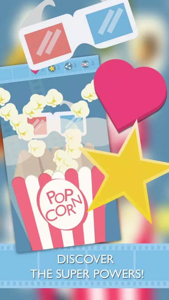 Capturas de tela do Popcorn Quiz - Movie Trivia