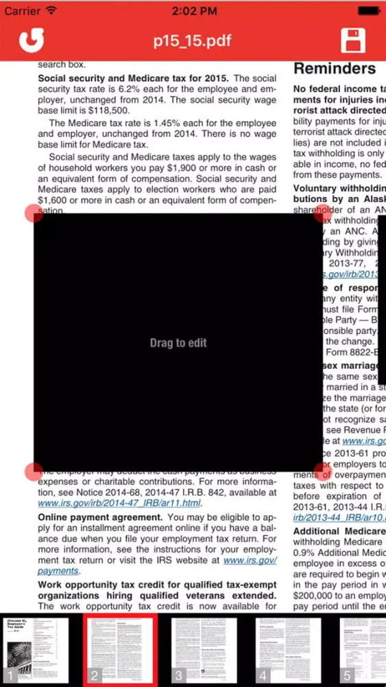 PDF Redacted Screenshots