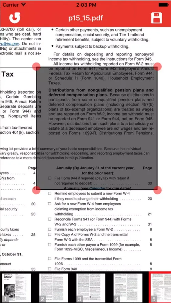 PDF Redacted Screenshots