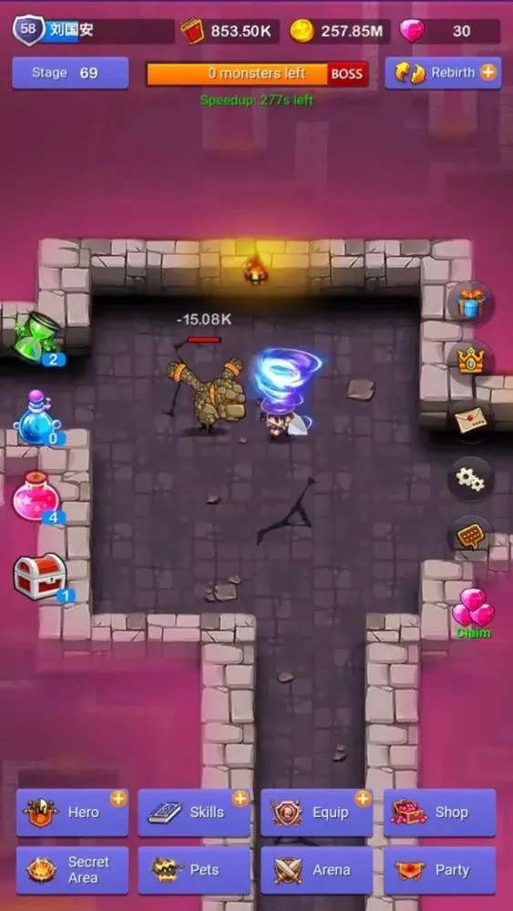 Tangkapan layar Idle Dungeons