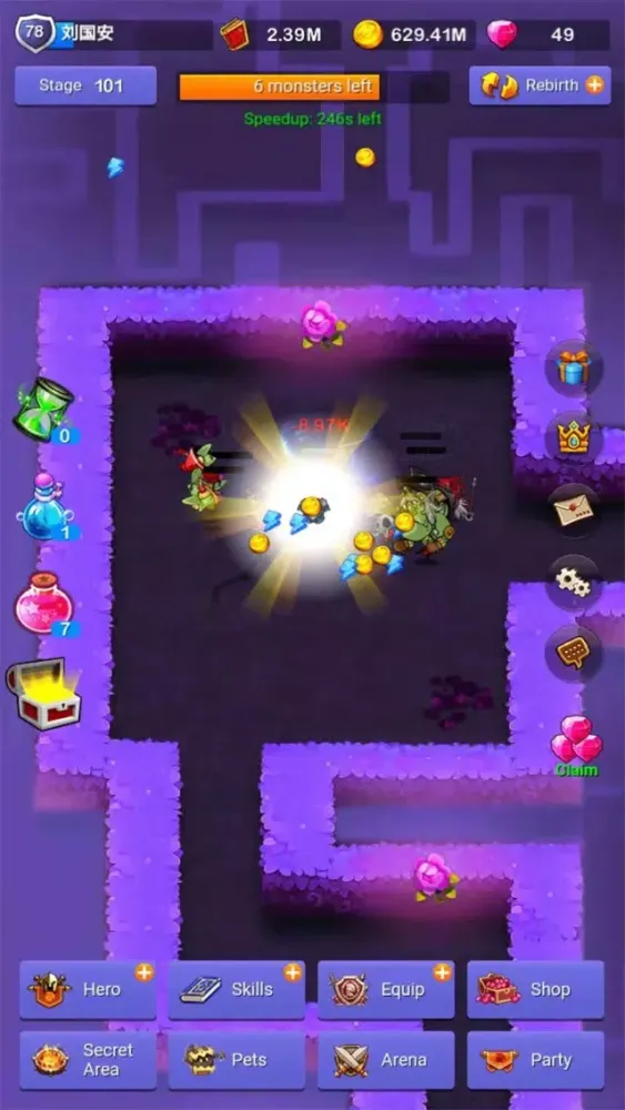 Tangkapan layar Idle Dungeons