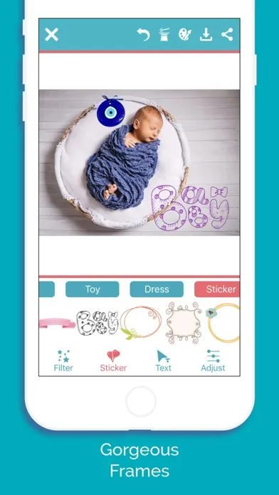Screenshot di Baby Photo-Editor Milestone