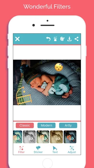 Screenshot di Baby Photo-Editor Milestone