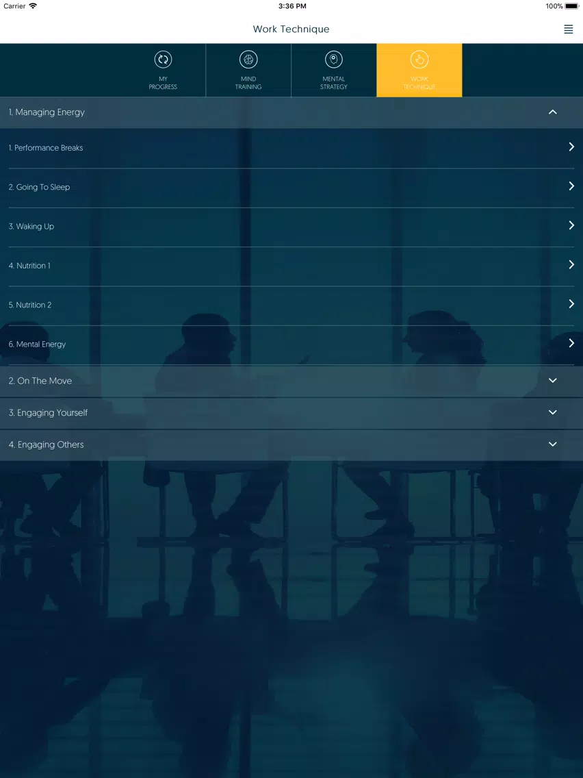 Capturas de tela do Legacy Mindset Training App iPad 