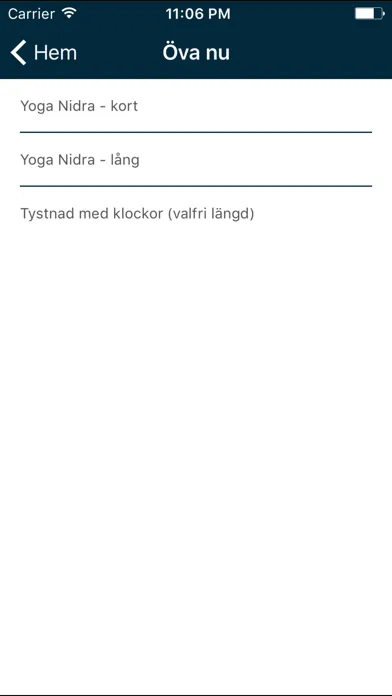 Скриншоты Yoga Nidra