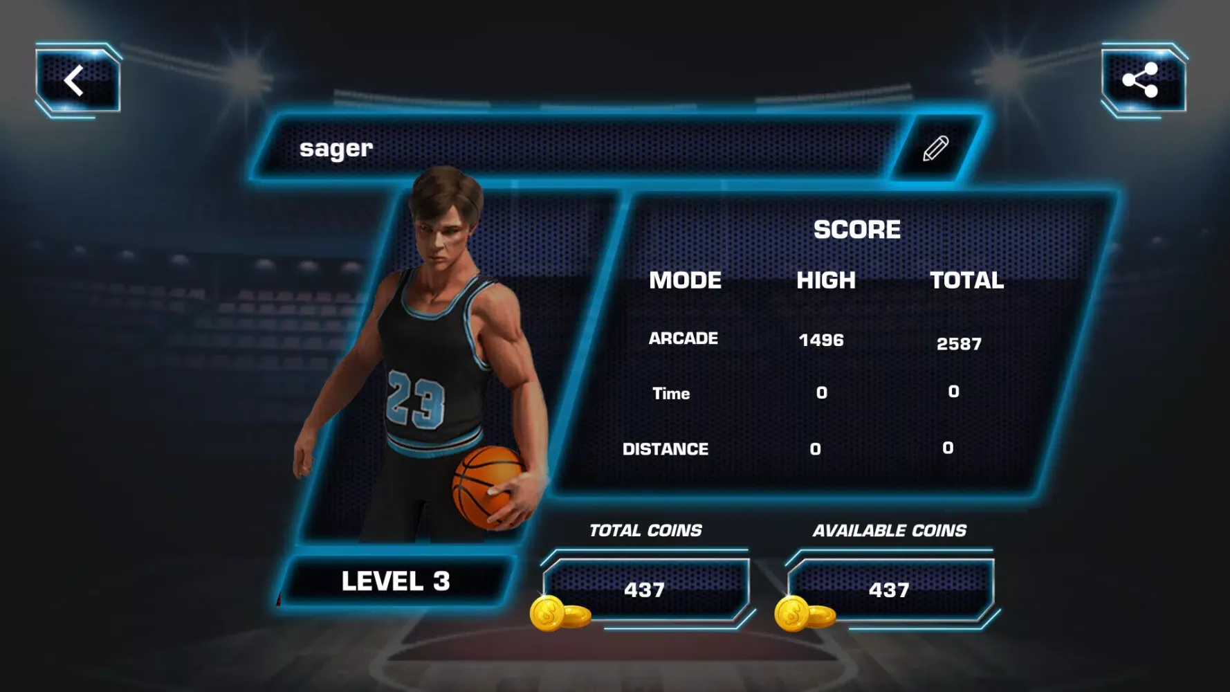 Slam Dunk Real Basketball Ekran Görüntüleri