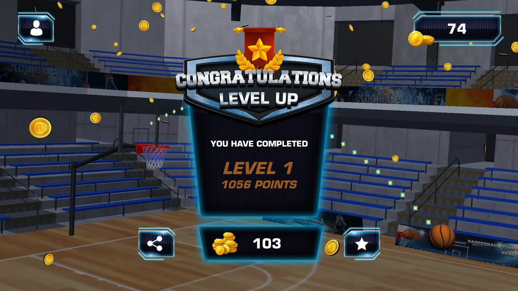 Slam Dunk Real Basketball Ekran Görüntüleri