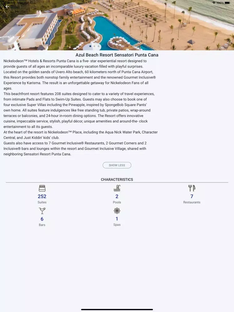 Скриншоты Azul Beach Resort Cap Cana iPad 