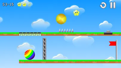 Capturas de tela do Rainbow Ball Rush Lite